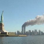 National Park Service 9-11 Statue of Liberty and WTC